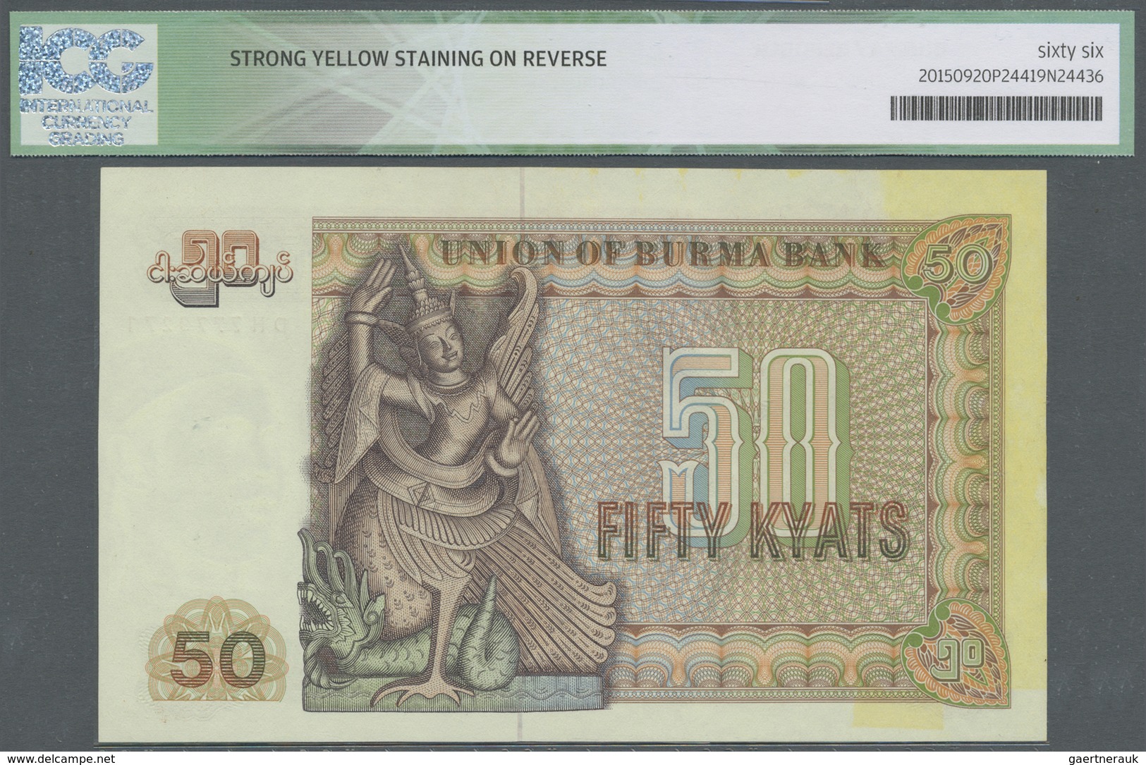 Burma / Myanmar / Birma: 50 Kyats ND(1979) P. 60, ICG Graded 66* Choice UNC. - Myanmar