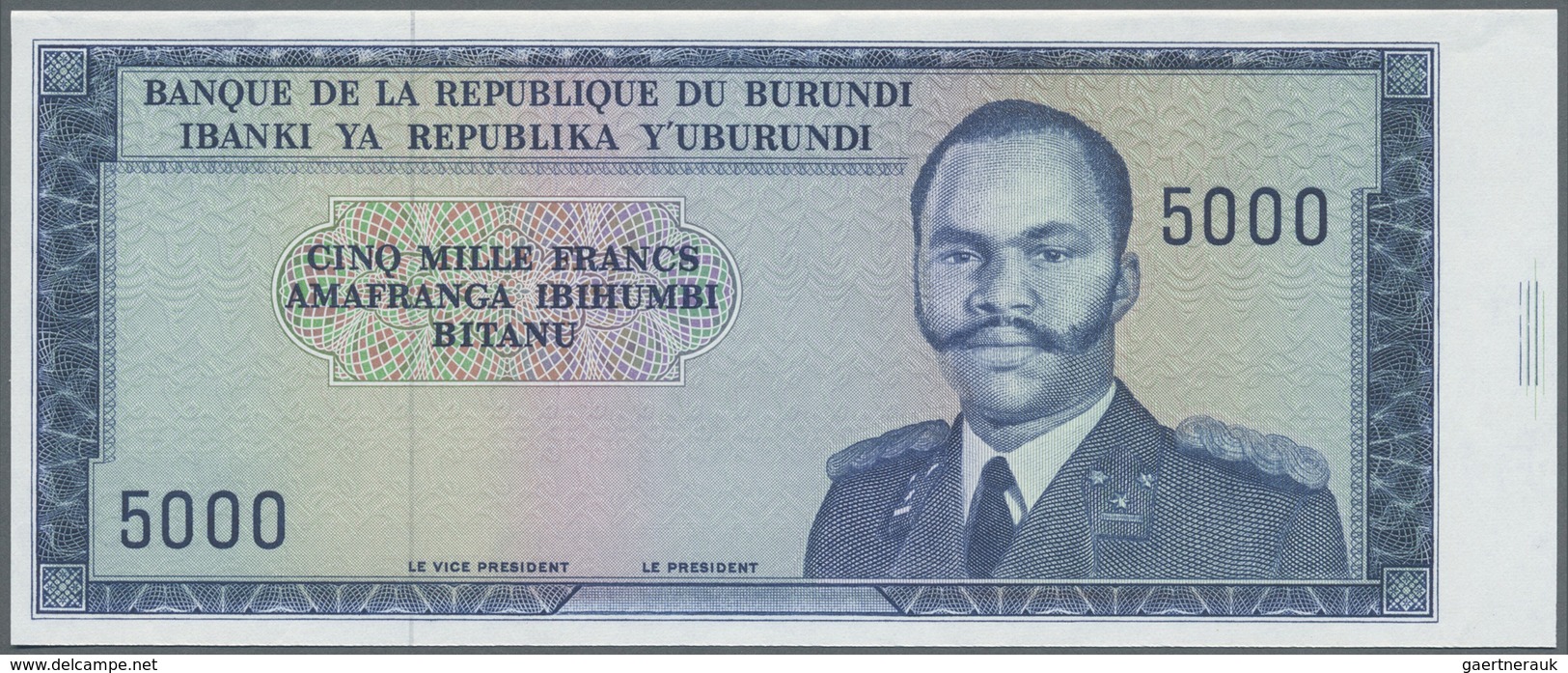 Burundi: Set Of 2 Progressive Proofs Of 5000 Francs ND P. 26a(p). The First Proof Has A Complete Pri - Burundi