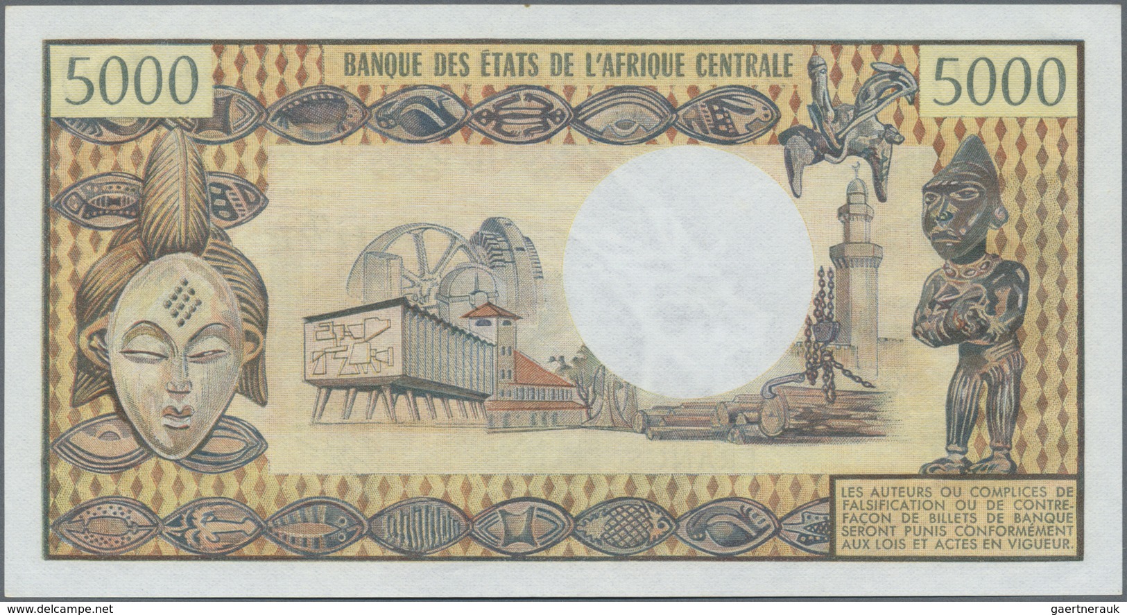 Chad / Tschad: 5000 Francs ND P. 5b In Condition: UNC. - Chad