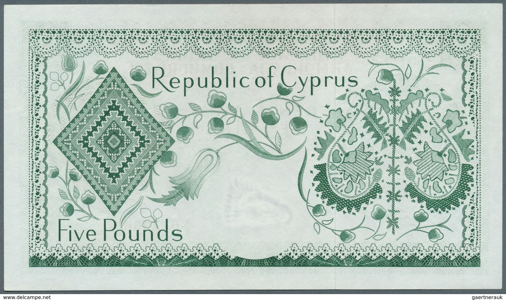 Cyprus / Zypern: 5 Pounds 1961, P.40a, Beautiful Note In Excellent Condition With Minor Spots And Cr - Cyprus