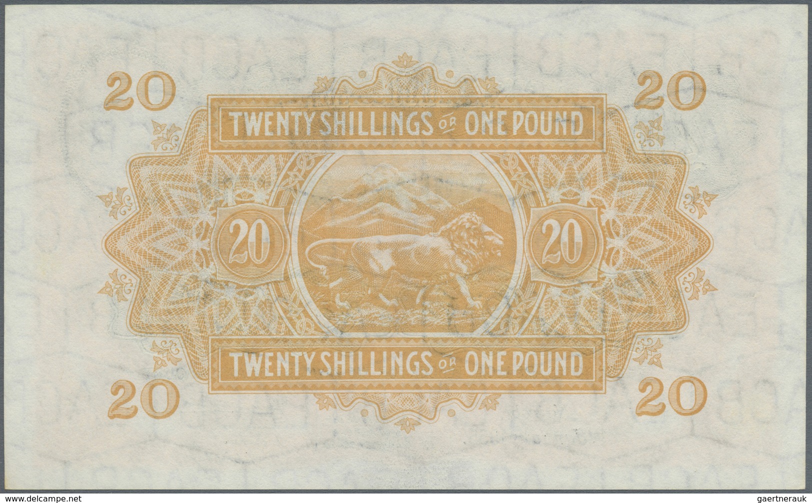 East Africa / Ost-Afrika: 20 Shillings 1955, P.35 In UNC - Sonstige – Afrika