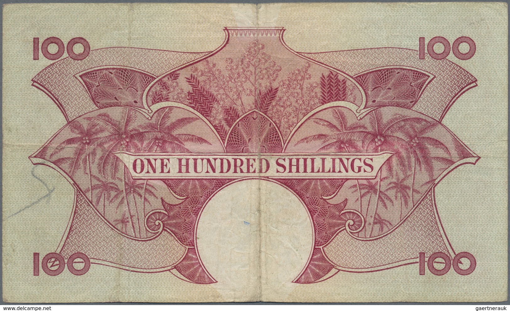 East Africa / Ost-Afrika: 100 Shillings ND(1958-60), P.40, Still Nice Colors And Original Shape With - Other - Africa