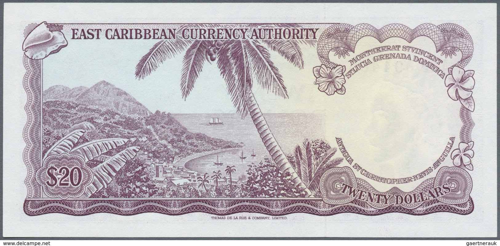 East Caribbean States / Ostkaribische Staaten: Set With 15 Banknotes With Various Overprint And Sign - East Carribeans