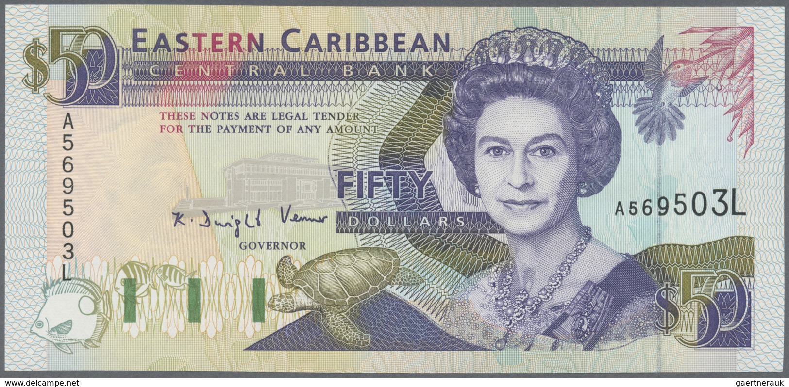 East Caribbean States / Ostkaribische Staaten: Set With 4 Banknotes ND(1994) Containing 5 Dollars Mo - East Carribeans
