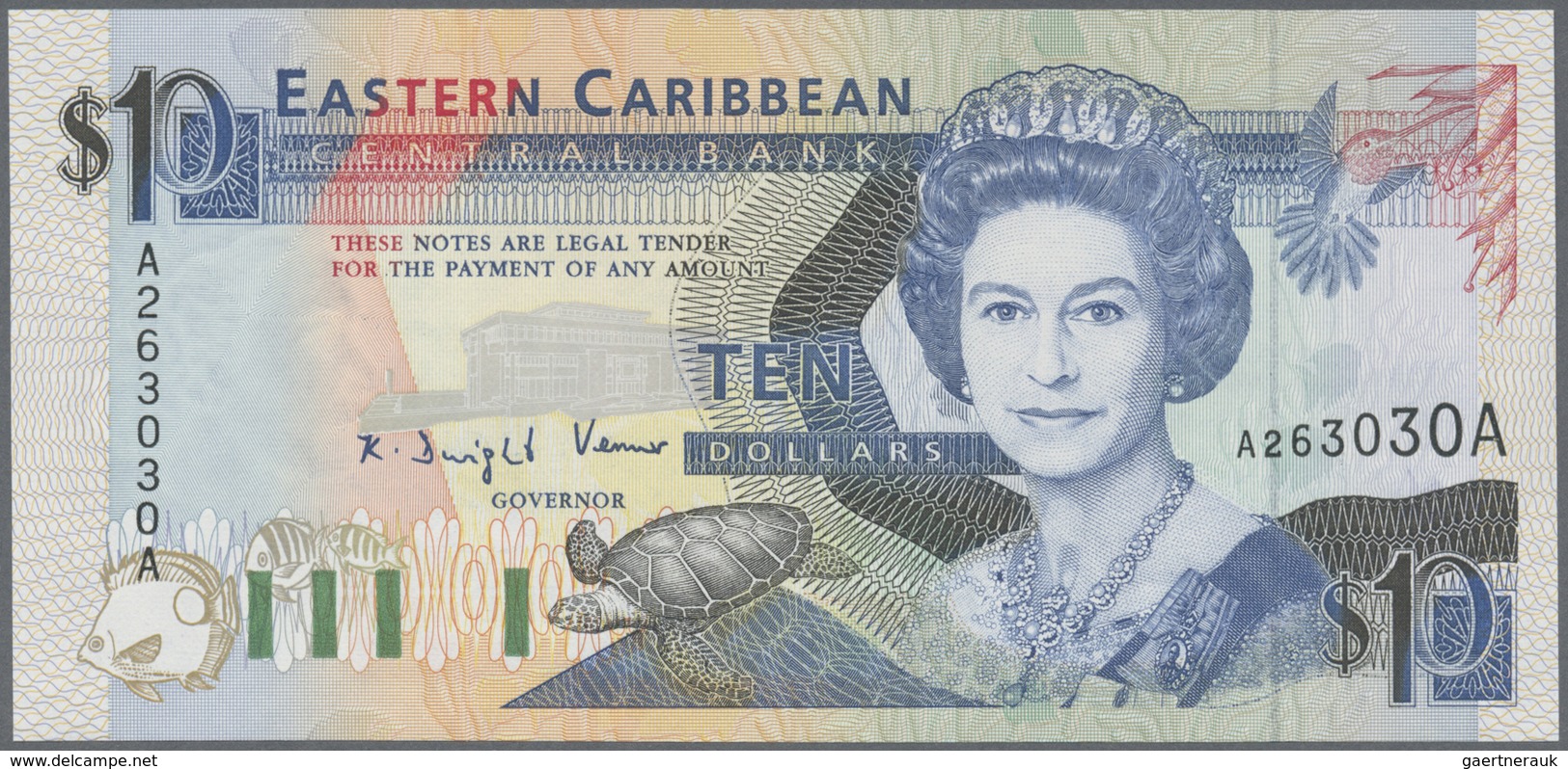 East Caribbean States / Ostkaribische Staaten: Set With 4 Banknotes ND(1994) Containing 5 Dollars Mo - East Carribeans