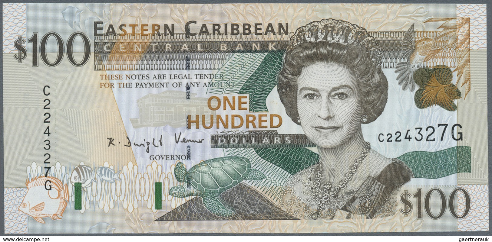 East Caribbean States / Ostkaribische Staaten: Set with 6 Banknotes series ND(2000) comprising $5 x2