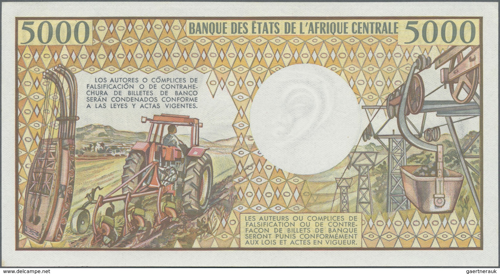 Equatorial Guinea / Äquatorialguinea: 5000 Francs 1985 P. 22 In Condition: UNC. - Aequatorial-Guinea