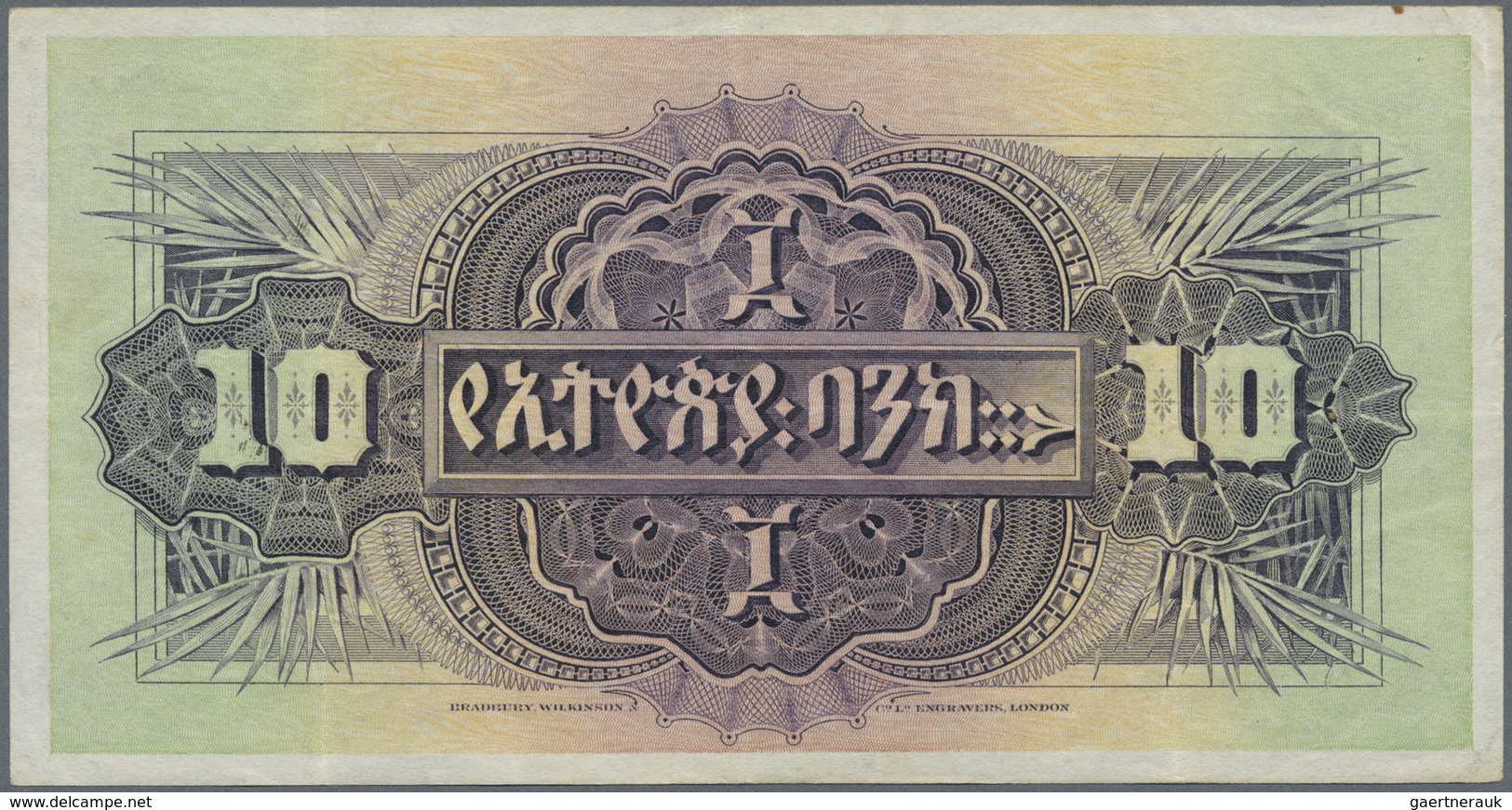 Ethiopia / Äthiopien: Highly Rare Set With 4 Banknotes Comprising 5 Thalers 1932 P.7 (in XF), 10 Tha - Ethiopie