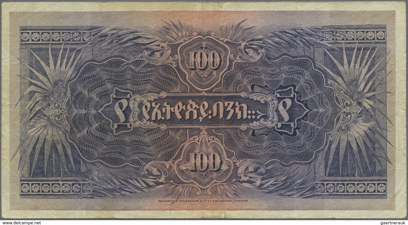 Ethiopia / Äthiopien: Highly rare set with 4 Banknotes comprising 5 Thalers 1932 P.7 (in XF), 10 Tha