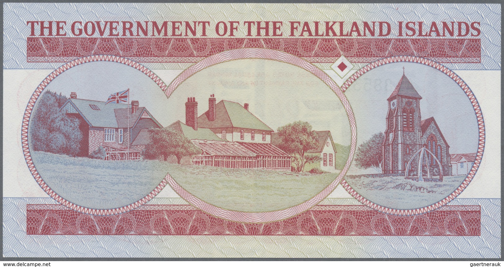 Falkland Islands / Falkland Inseln: 5 Pounds 1983 And 20 Pounds 1984, P.12, 15 In UNC (2 Pcs.) - Falkland Islands