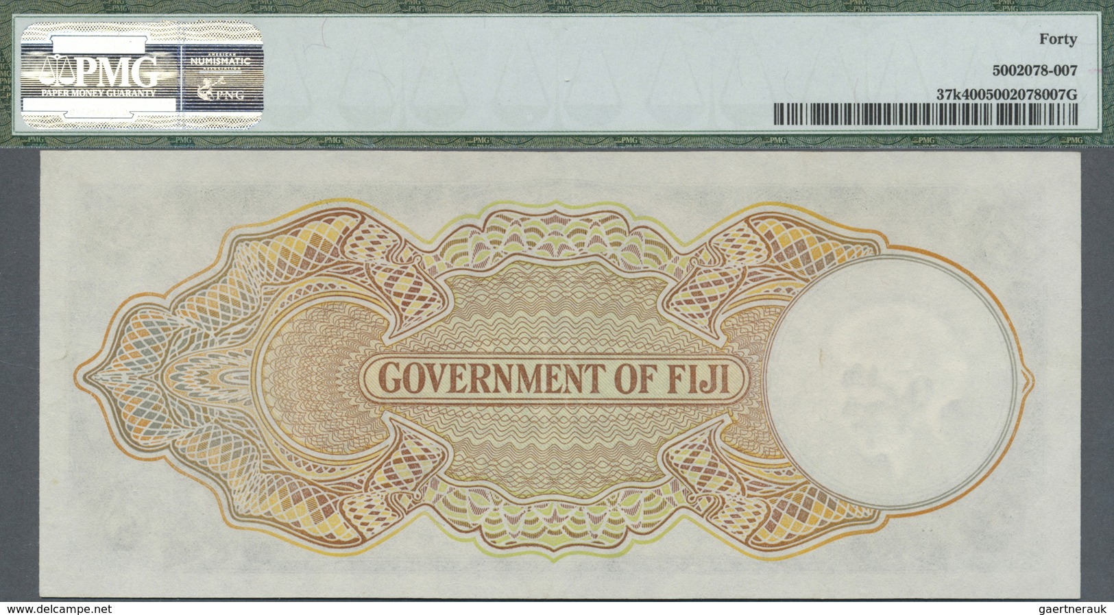 Fiji: 5 Shillings June 1st 1951 With Signatures: Taylor / Donovan / Smith, P.37k, Excellent Conditio - Fiji