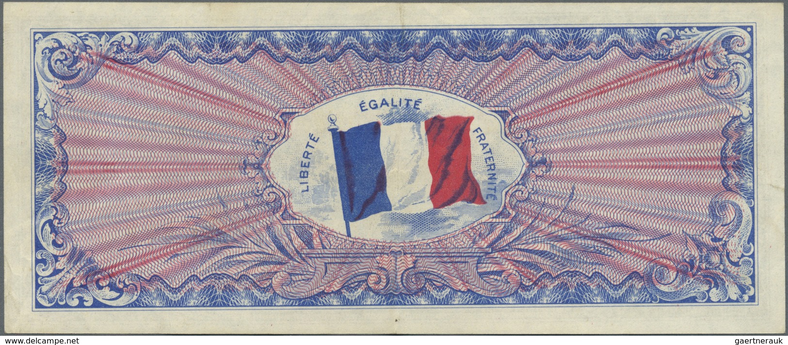 France / Frankreich: 500 Francs 1944 P. 119a, Light Center Fold And Minor Handling In Paper, No Hole - Altri & Non Classificati