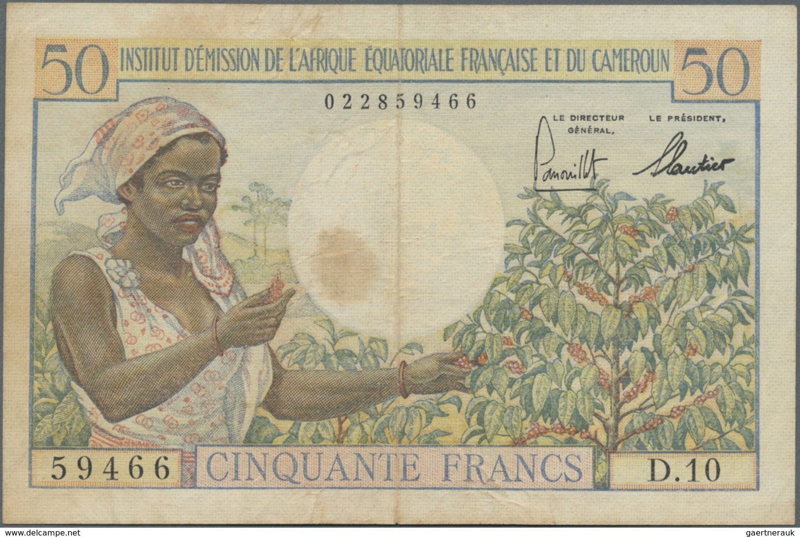 French Equatorial Africa / Französisch-Äquatorialafrika: Institut D'Émission De L'Afrique Équatorial - Equatorial Guinea