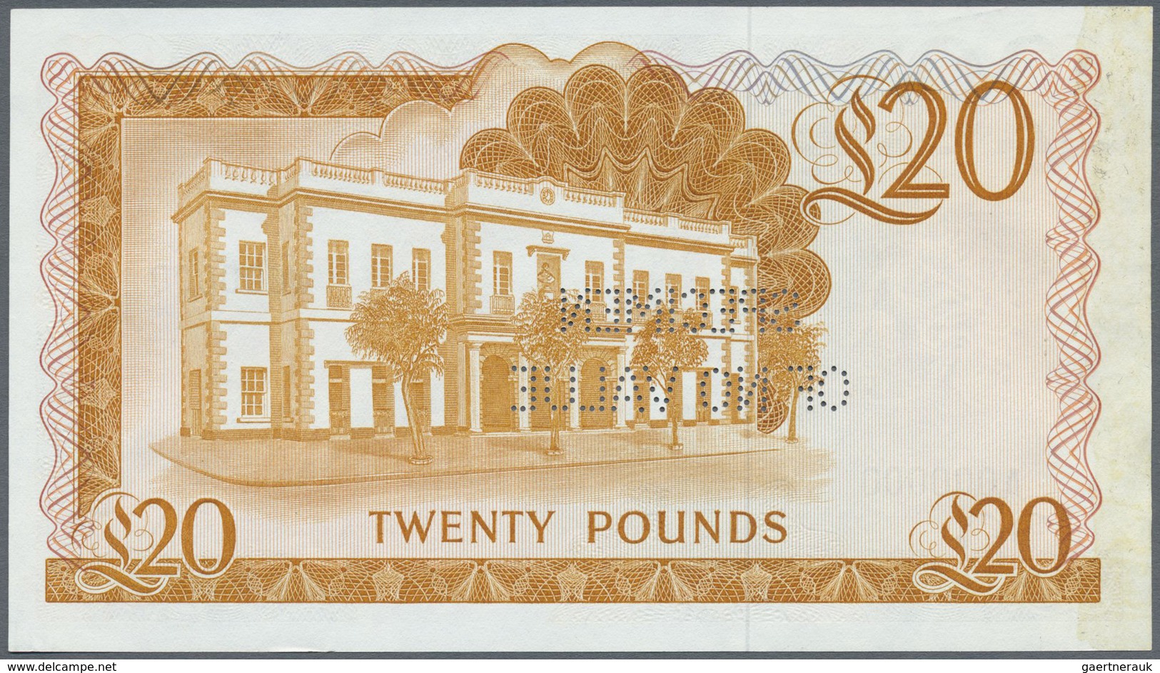 Gibraltar: 20 Pounds Spetember 15th 1979 SPECIMEN, P.23bs In Perfect UNC Condition - Gibraltar