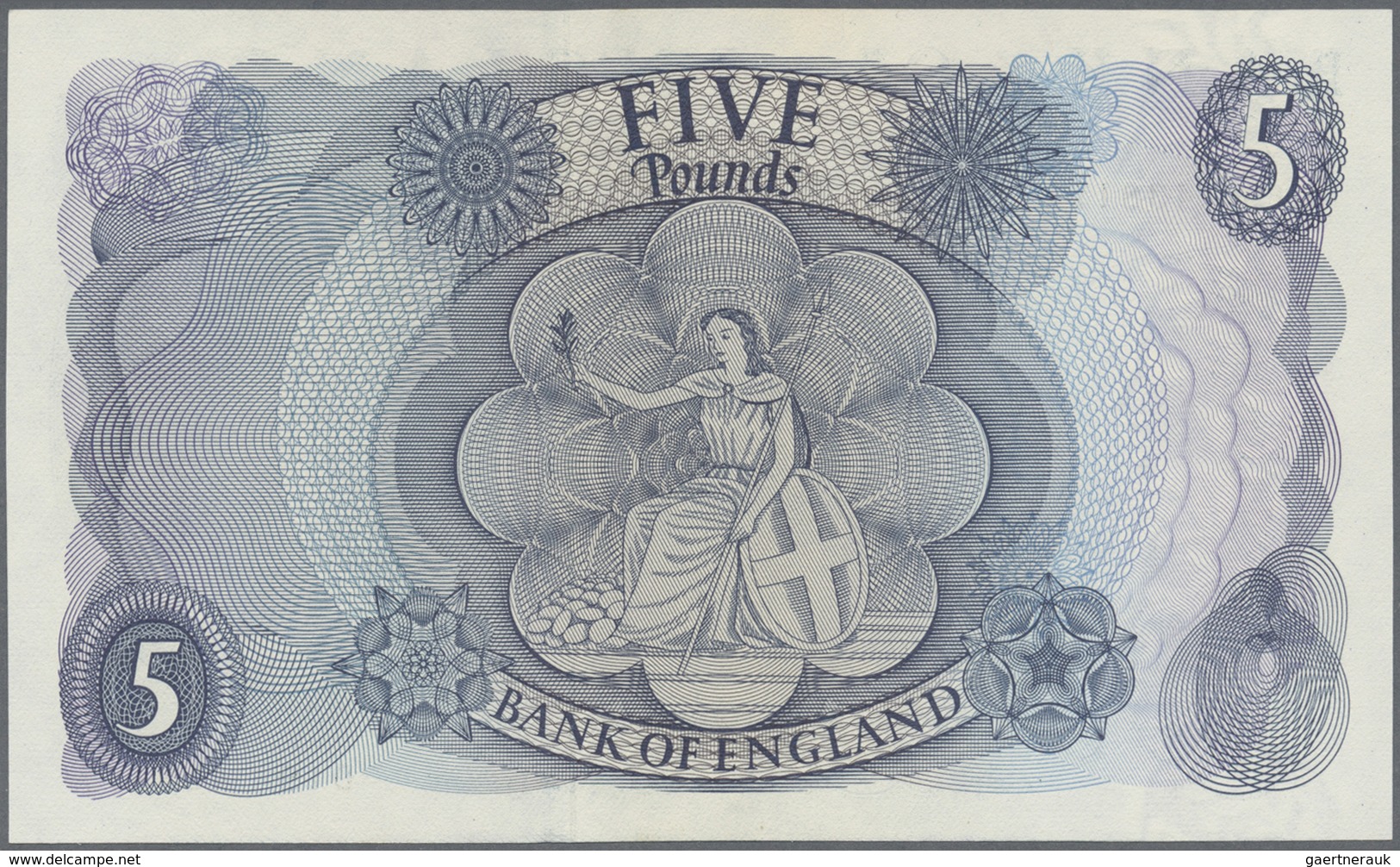 Great Britain / Großbritannien: Pair With 5 And 10 Pounds ND(1960-77), P.375, 376 Both With Signatur - Other & Unclassified