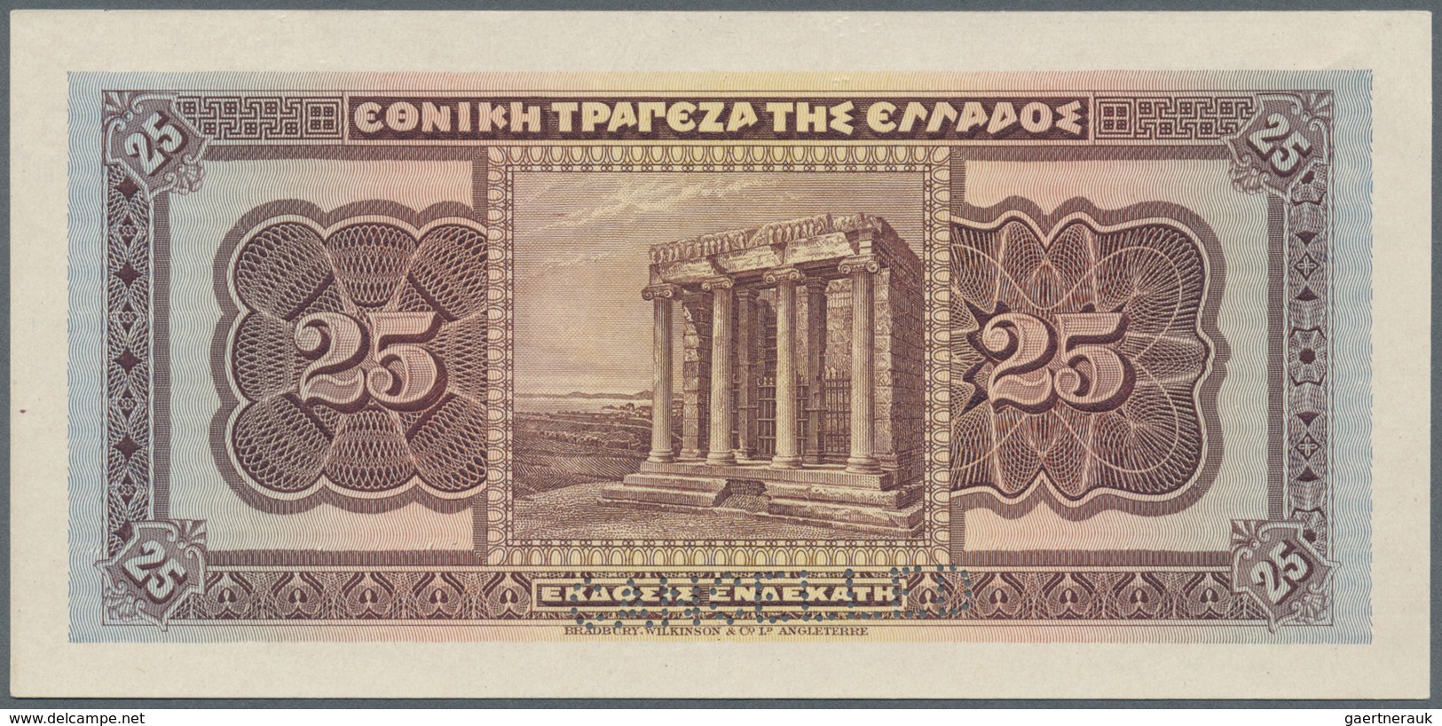 Greece / Griechenland: 25 Drachmai 1923 Color Trial P. 71ct, Consisting Of 2 Seperate Printed Front - Greece