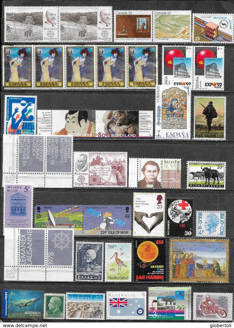 Lotto Di 173 Francobolli Con Gomma E Senza Gomma, Lot Of  173 Stamps With Rubber And Without Rubber - Alla Rinfusa (max 999 Francobolli)