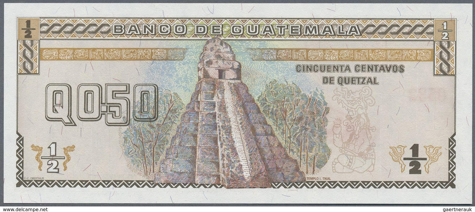 Guatemala: 1/2 Quetzal 1992 Specimen P. 79s In Condition: UNC. - Guatemala
