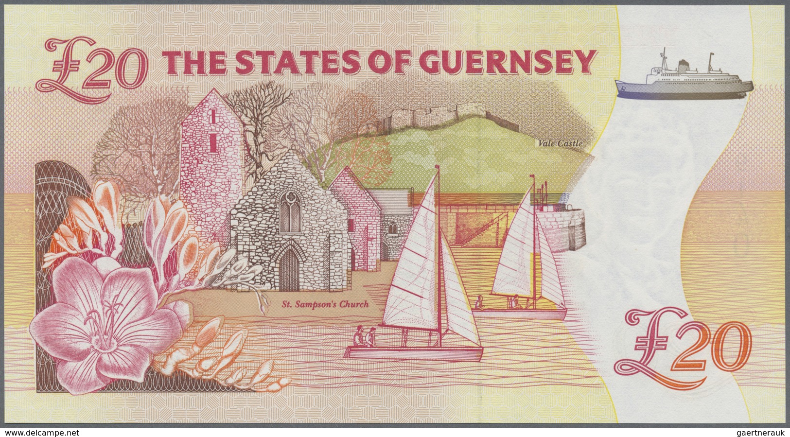 Guernsey: 20 Pounds ND(1996), P.58b In UNC - Other & Unclassified