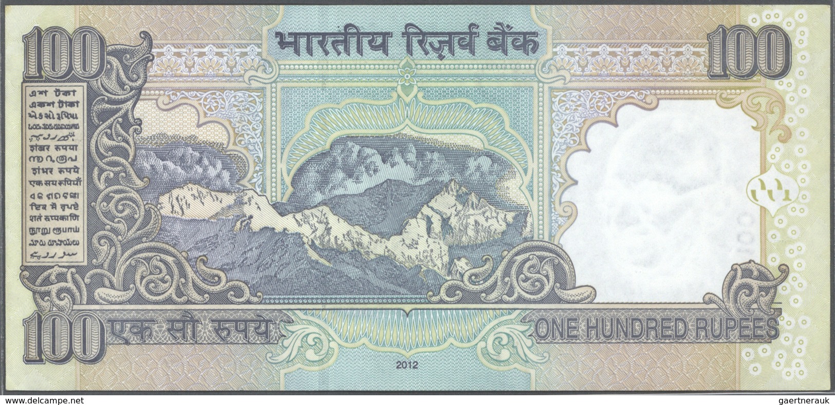 India / Indien: Set Of 9 Notes 100 Rupees 2009 P. 98 All With Interesting Serial Number Containing: - India