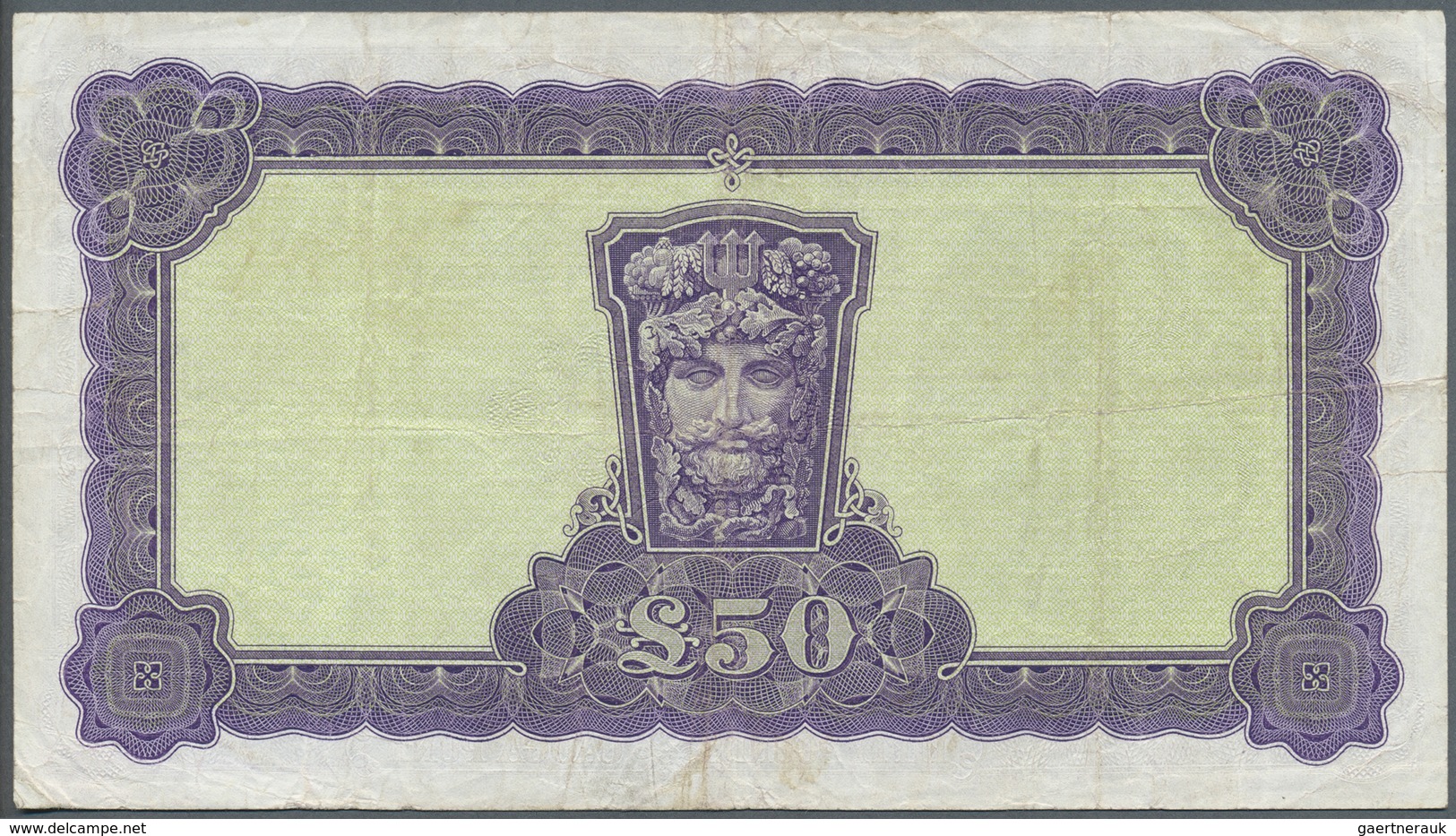 Ireland / Irland: 50 Pounds 1977 P. 68c, Used With Several Folds, Normal Traces Of Circulation, Some - Ireland