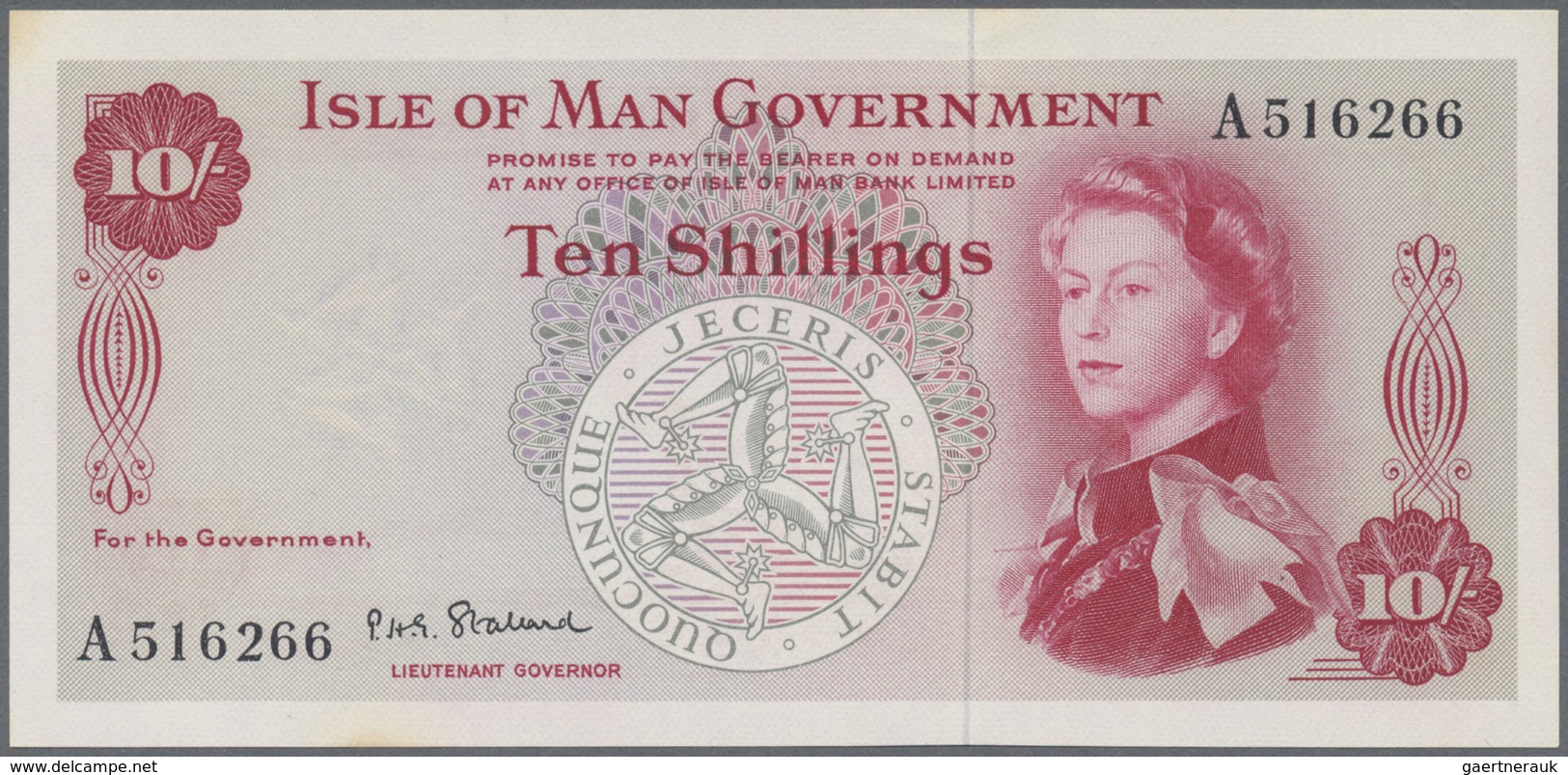Isle Of Man: Set With 9 Banknotes Series 1961 – 1979 50 Pence 6x 209462, 027644, A 288550, C 553306, - Altri & Non Classificati