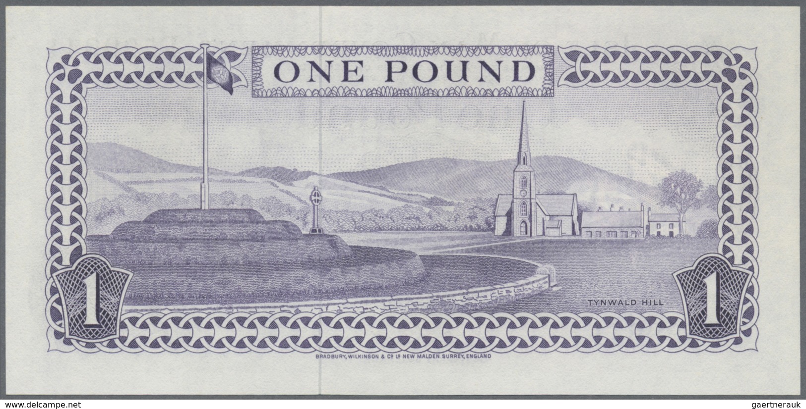 Isle of Man: Set with 9 Banknotes series 1961 – 1979 50 Pence 6x 209462, 027644, A 288550, C 553306,