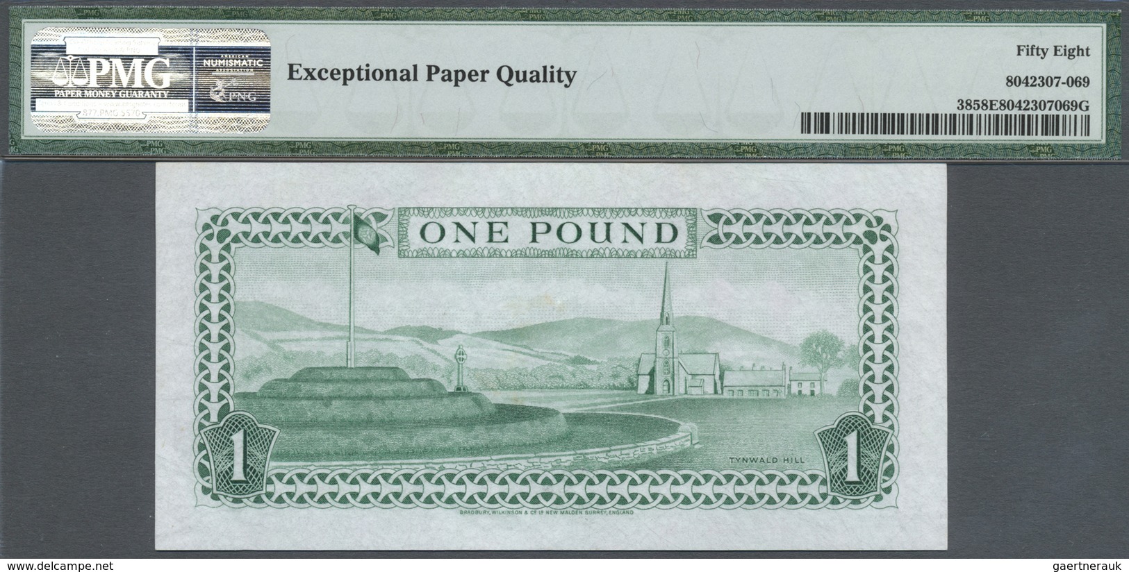 Isle Of Man: 1 Pound ND(1983), P.38 (Bradvek) Running Pair N 663674, 663675 PMG 58 Choice About UNC - Other & Unclassified