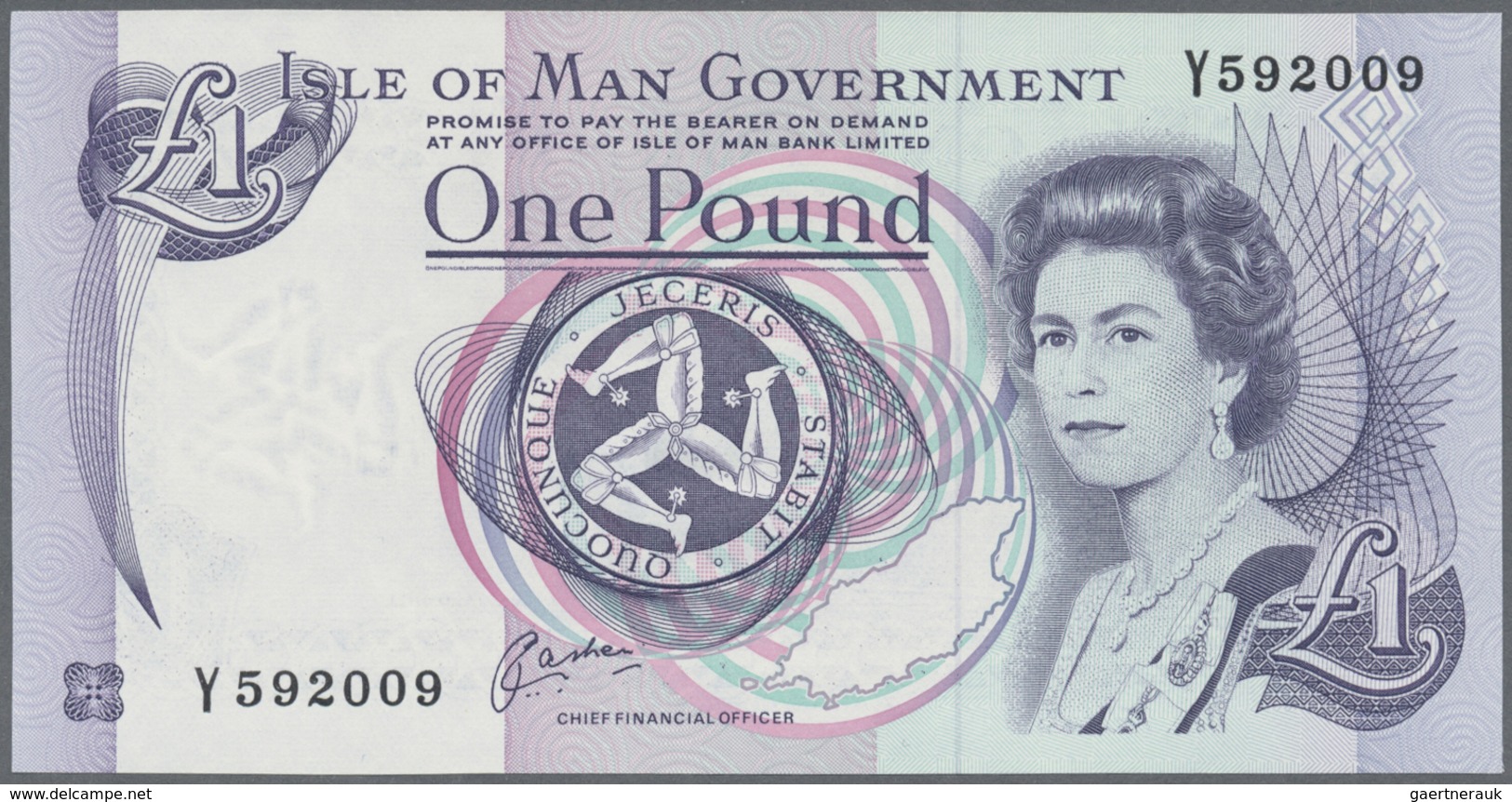 Isle Of Man: Set With 4 Banknotes 1, 5, 10 And 20 Pounds ND(1990-2009), P.40b, 41b, 42b, 43b, All In - Other & Unclassified