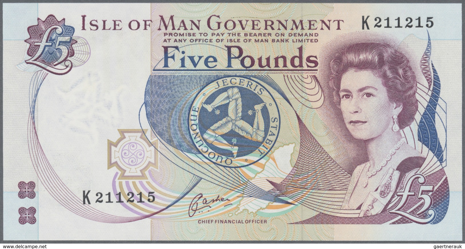 Isle Of Man: Set With 4 Banknotes 1, 5, 10 And 20 Pounds ND(1990-2009), P.40b, 41b, 42b, 43b, All In - Other & Unclassified