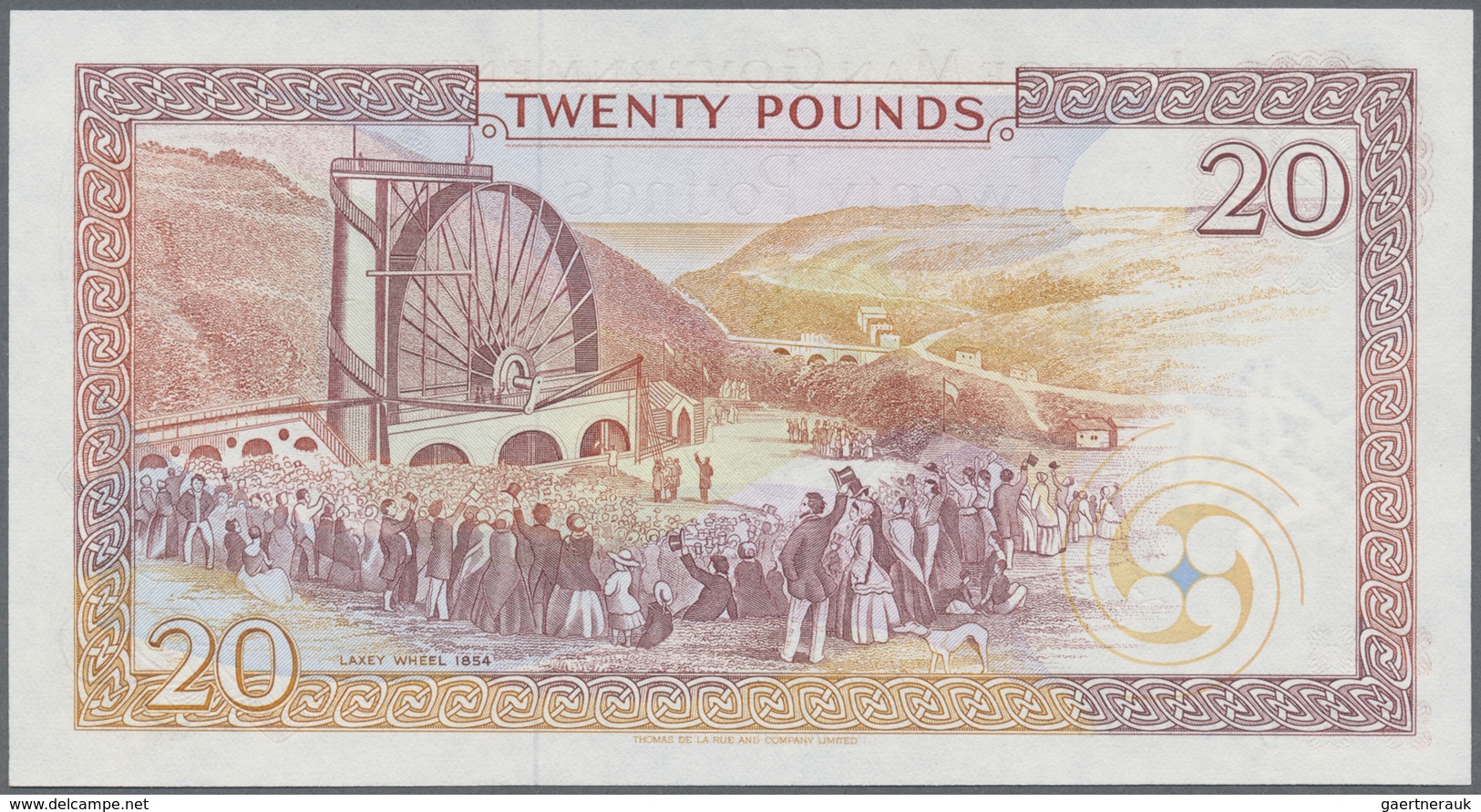 Isle of Man: Set with 4 Banknotes 1, 5, 10 and 20 Pounds ND(1990-2009), P.40b, 41b, 42b, 43b, all in