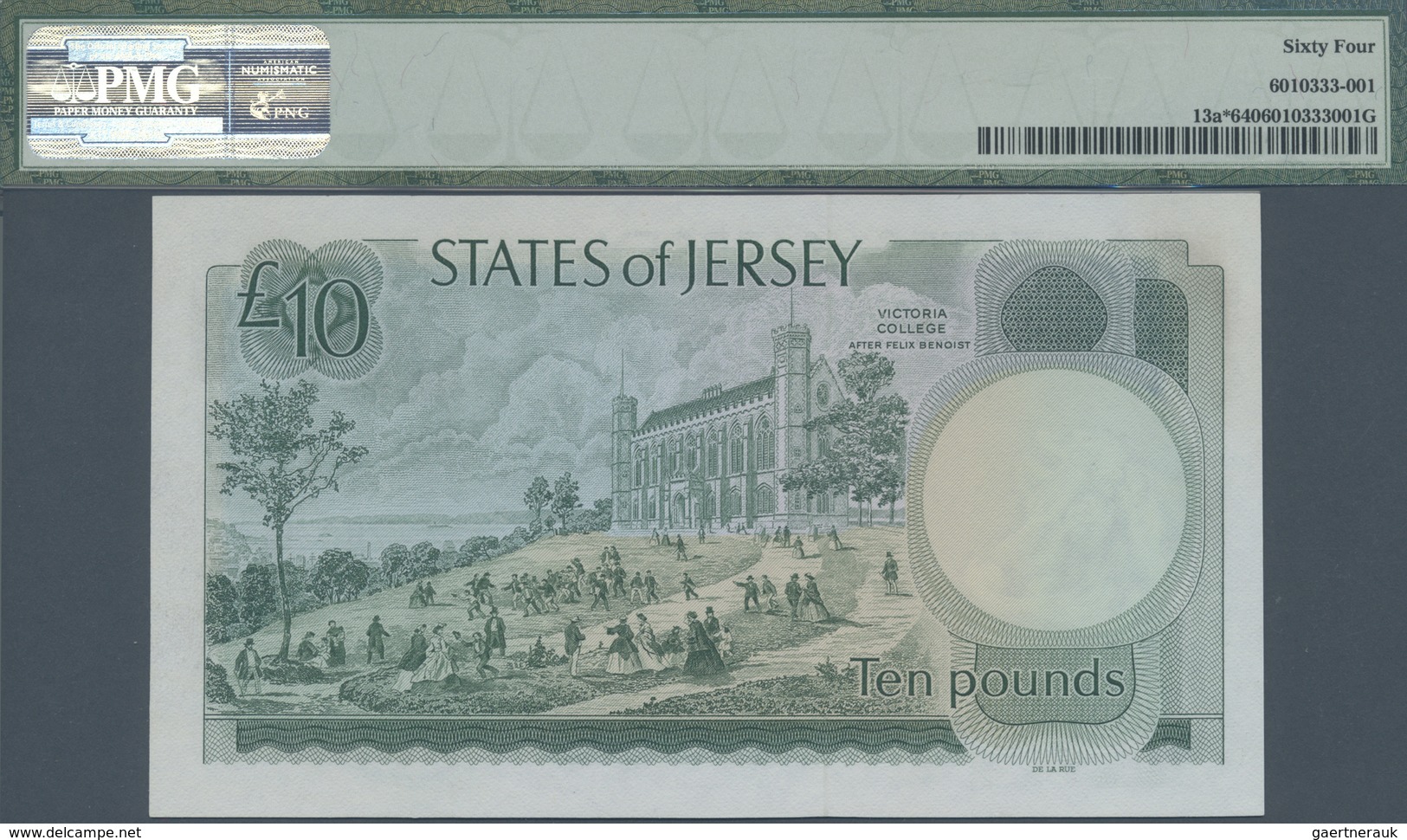 Jersey: 10 Pounds ND(1976-88) Replacement Prefix ZB, P. 13a* In Condition: PMG Graded 64 Choice UNC. - Other & Unclassified