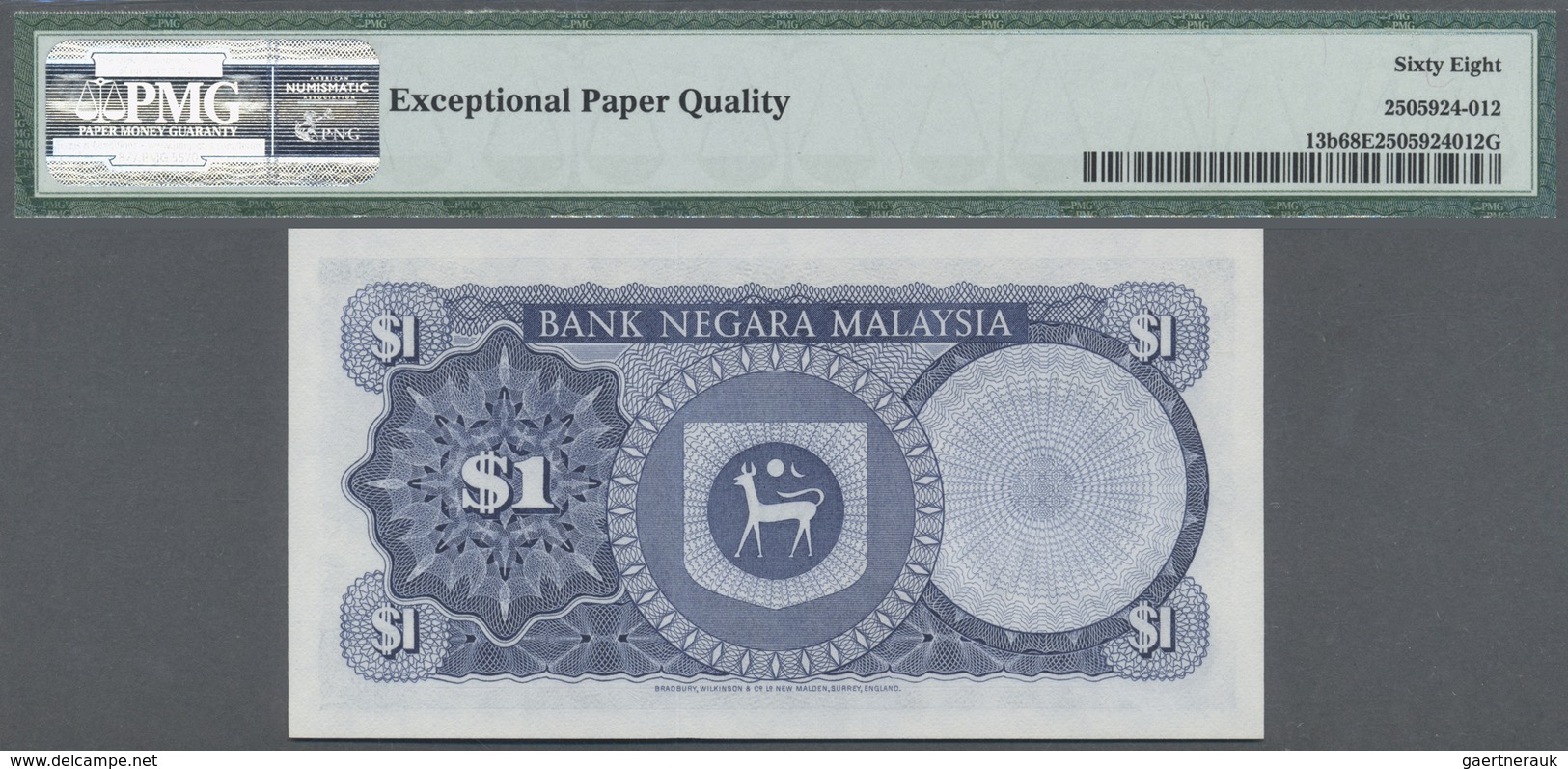 Malaysia: Set Of 2 CONSECUTIVE Notes 1 Ringgit ND(1981-83) P. 13b With Serial Numbers #301154 And #3 - Malaysia