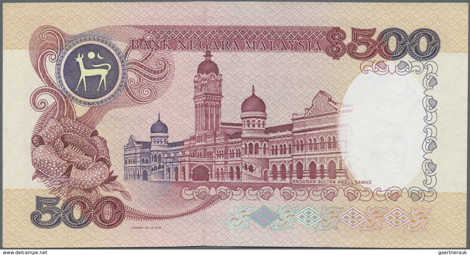 Malaysia: 500 Ringgit ND P. 33, Key Note Of The Series, In Condition: XF+ To AUNC. - Malaysia