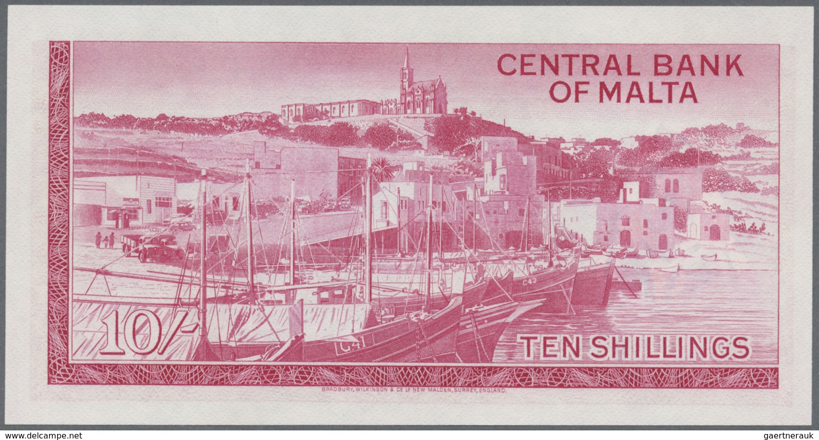 Malta: 10 Shillings And 1 Pound L.1968, P.28, 29 In UNC (2 Pcs.) - Malta