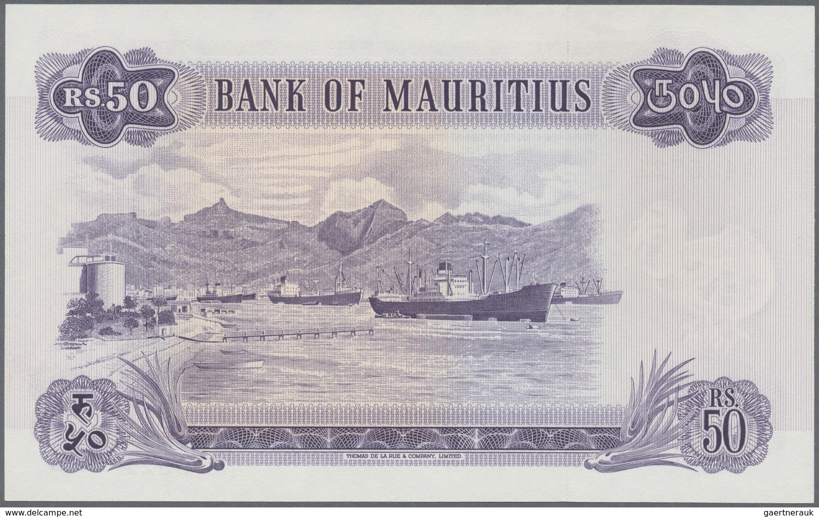 Mauritius: Set with 8 Banknotes 1967 5 Rupees A/46 581027, 25 Rupees A/11 116320. 50 Rupees 6x A/12