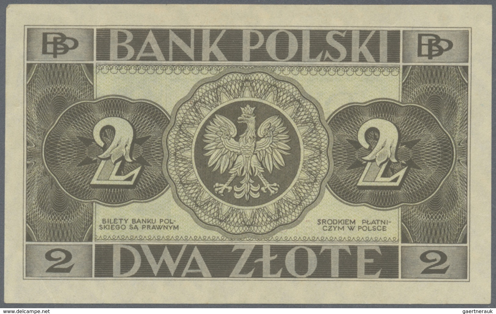 Poland / Polen: Pair With 2 Zlote 1936 P.76a (XF+) And 20 Zlotych 1936 P.77 (VF) (2 Pcs.) - Poland