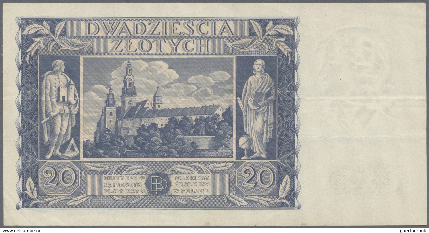 Poland / Polen: Pair With 2 Zlote 1936 P.76a (XF+) And 20 Zlotych 1936 P.77 (VF) (2 Pcs.) - Polonia