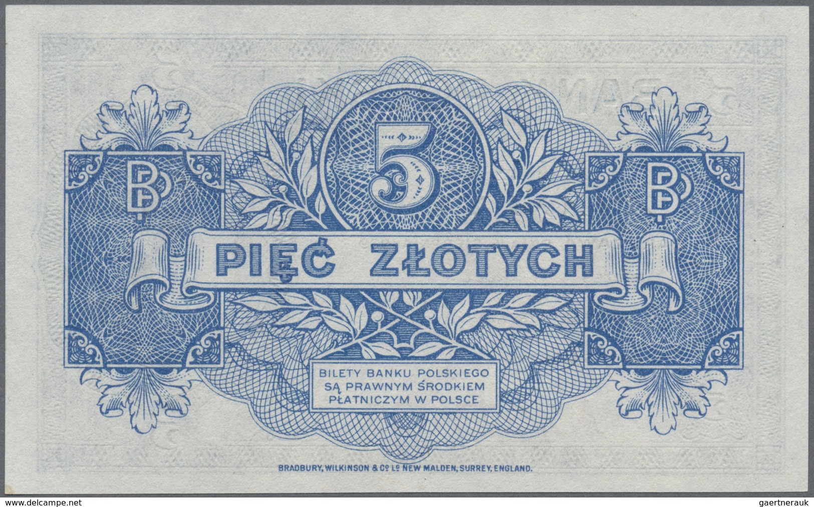 Poland / Polen: 5 Zlotych 1939 Remainder, P.81r In UNC Condition - Poland