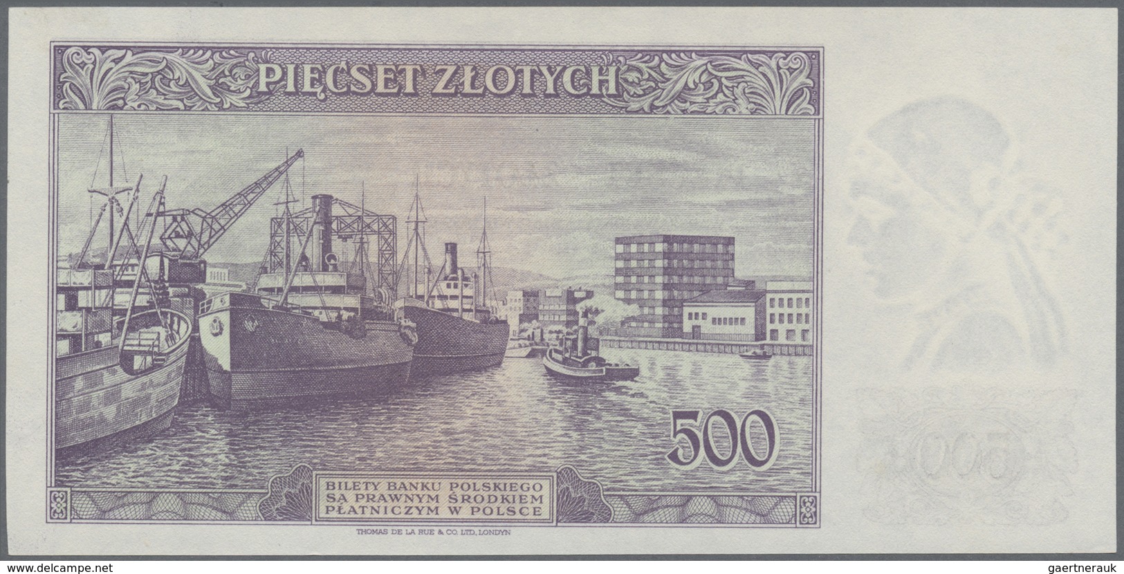 Poland / Polen: 500 Zlotych 1939 Remainder, P.86r, Tiny Dint At Upper Left Border, Otherwise Perfect - Poland