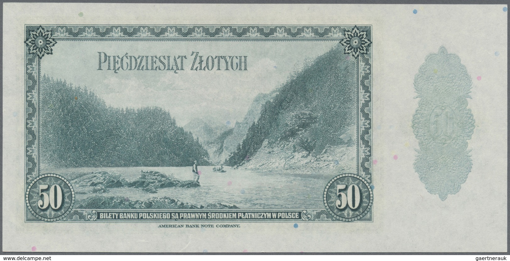 Poland / Polen: 50 Zlotych 1939 Remainder, P.88r In UNC Condition - Poland