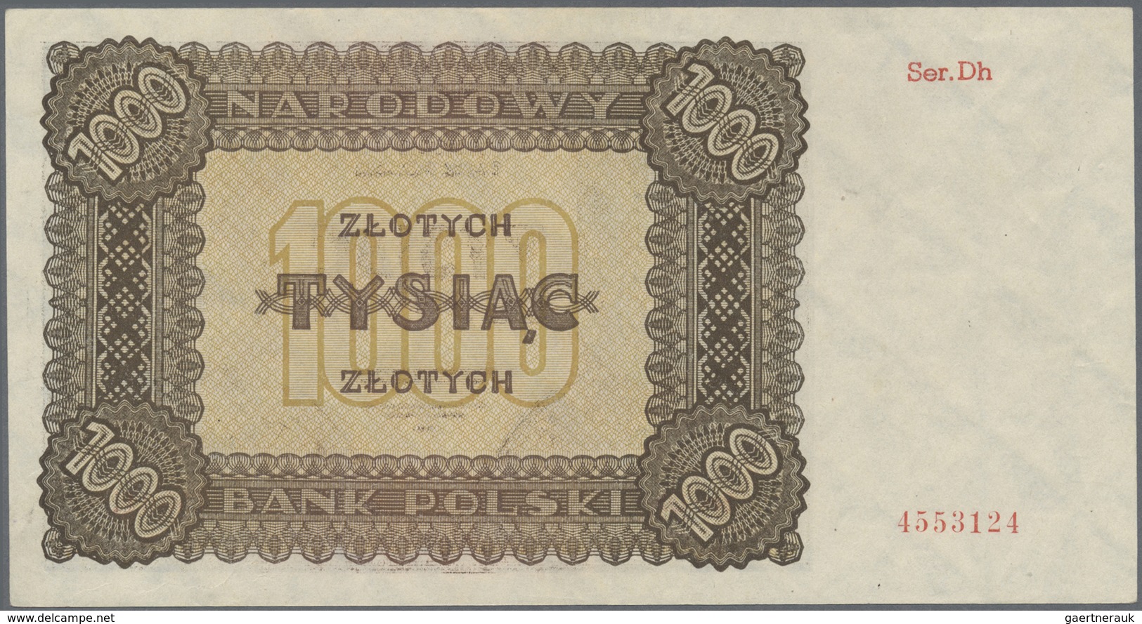 Poland / Polen: Pair Of The 1000 Zlotych 1945, P.120, One With Series “Ser.A” (VG, Trimmed) And One - Polonia