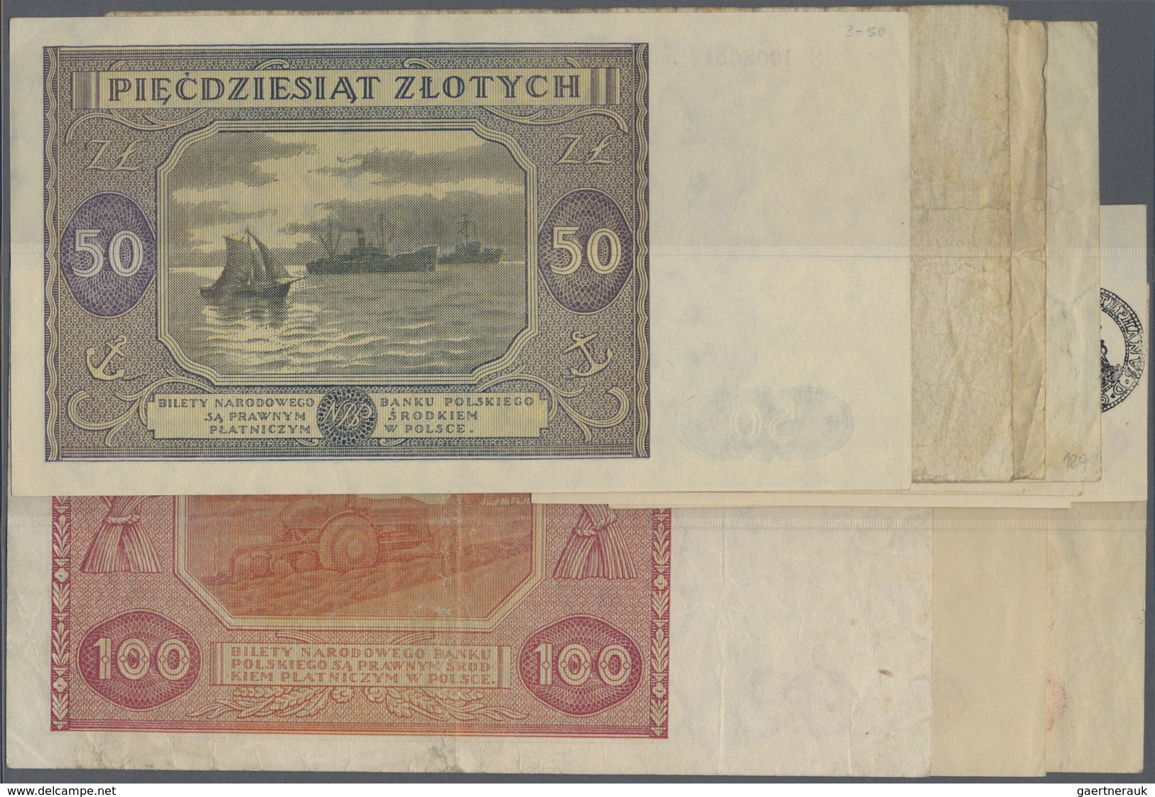 Poland / Polen: Set With 12 Banknotes 1946 Series With 2 X 1 Zloty P.123 (UNC), 2 Zlote P.124 (UNC), - Poland