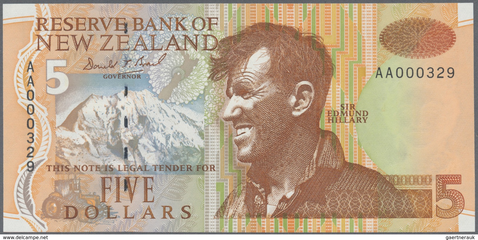 New Zealand / Neuseeland: Set With 6 Banknotes 5, 10, 20, 50 And 100 Dollars ND(1992-99) With Matchi - New Zealand