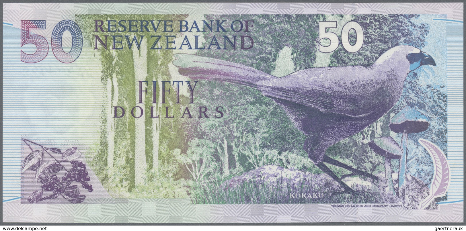 New Zealand / Neuseeland: Set with 6 Banknotes 5, 10, 20, 50 and 100 Dollars ND(1992-99) with matchi