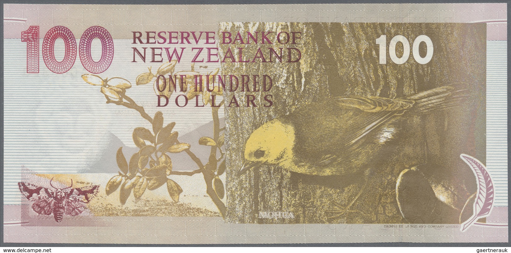 New Zealand / Neuseeland: Set with 6 Banknotes 5, 10, 20, 50 and 100 Dollars ND(1992-99) with matchi