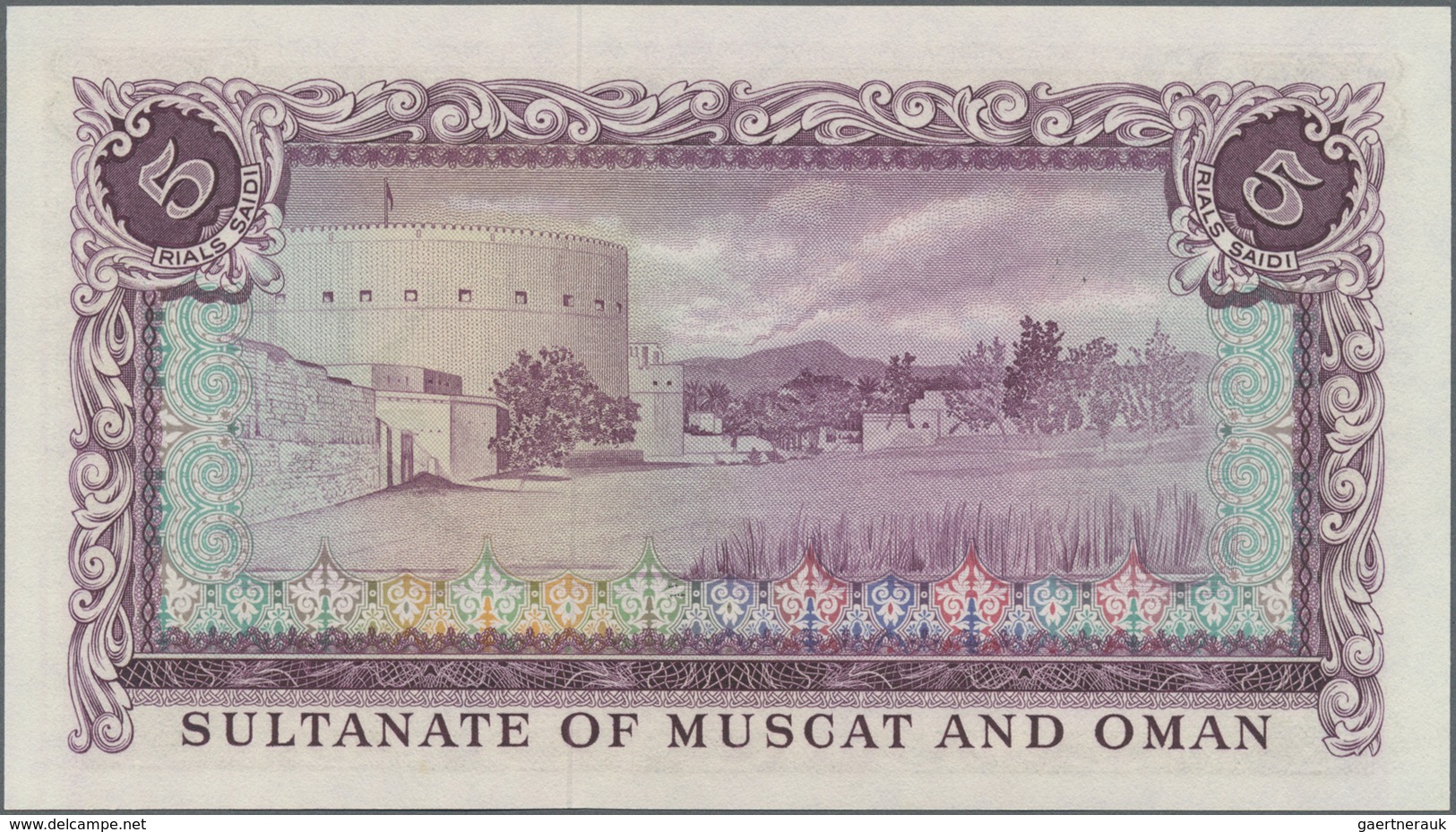 Oman: 5 Rials Muscat & Oman ND P. 5 In Condition: UNC. - Oman