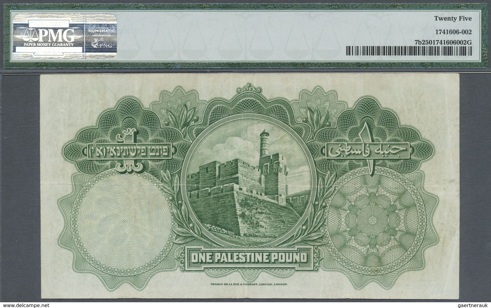 Palestine / Palästina: 1 Pound September 30th 1929, P.7b, Obviously Pressed, PMG Graded 25 Very Fine - Other - Asia