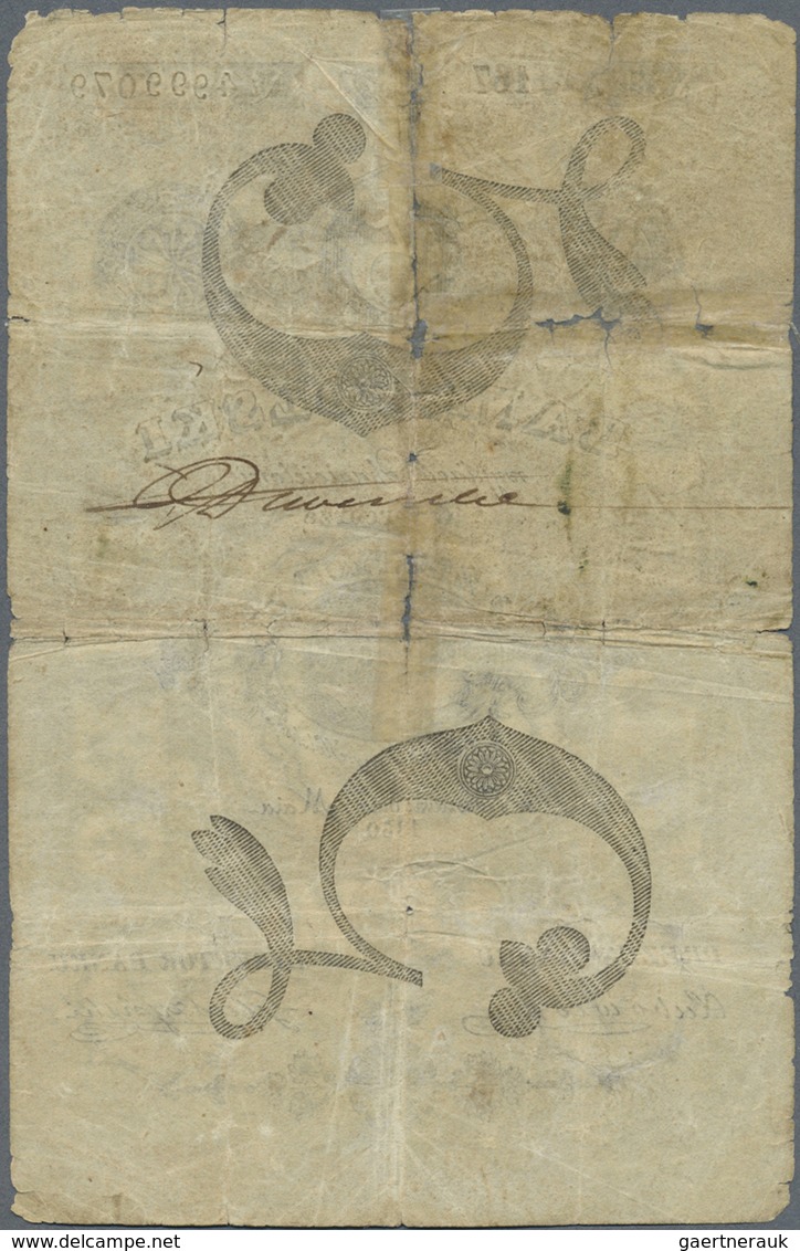 Poland / Polen: 5 Zlotych 1830, P.A19, Highly Rare Note In Well Worn Condition With Several Small Te - Poland