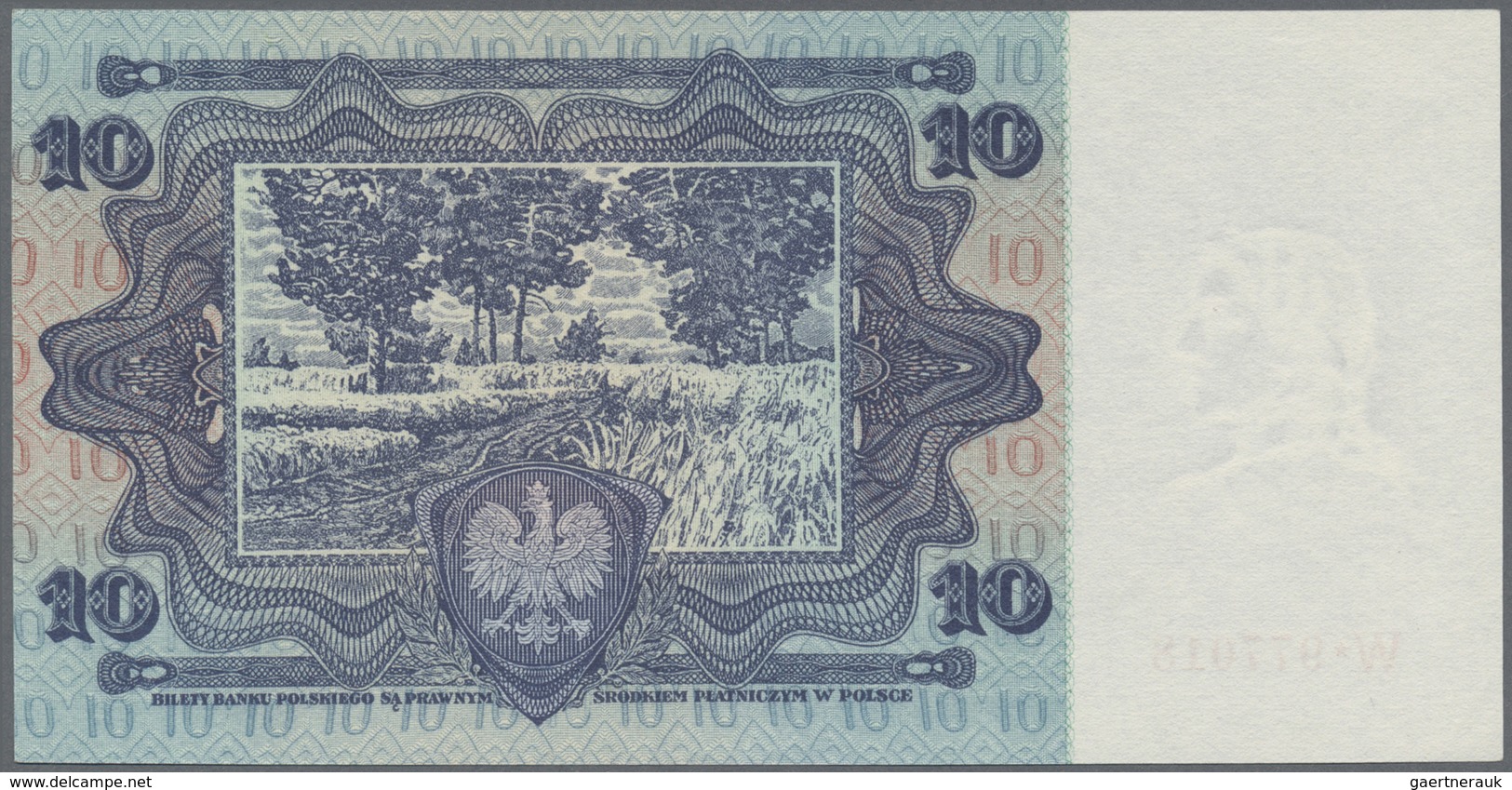 Poland / Polen: 10 Zlotych 1928, P.67 In Almost Perfect Condition With Tiny Dint At Lower Left. Cond - Poland